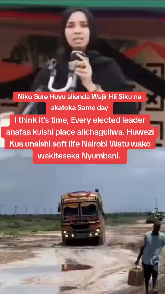 I weep for the residents of North Eastern. They came from Eastleigh using planes to say this and boarded back the same day