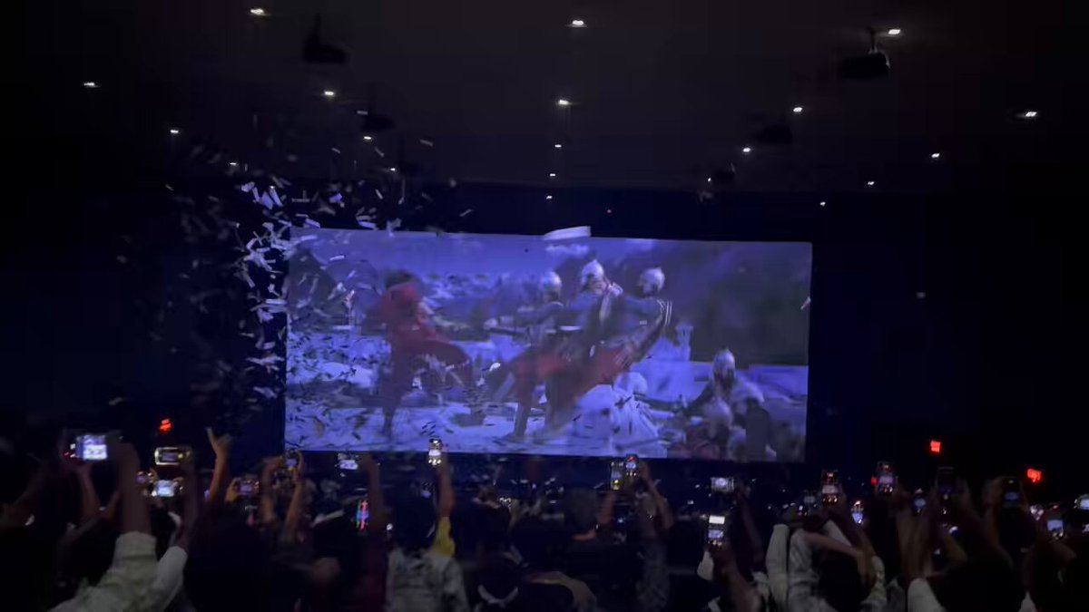 #Darling4K mania begins 🥁🥁 Sudarshan 35MM 🔥🔥🔥🔥 #Prabhas
