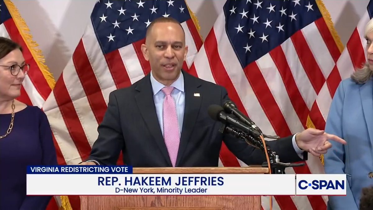 Rep. Jeffries "Our message to Florida Republicans is F around and find out. If they go down the road of a DeSantis 'dummymander', the Florida Republicans are going to find themselves in the same situation as Texas Republicans."
