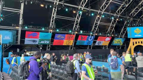 If you are lucky enough to be inside the structure, this is what you will see at the NFL Draft