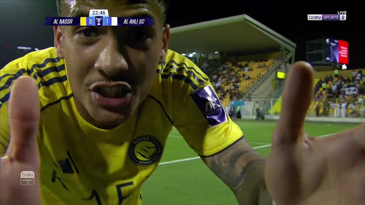 أنجيلو غابرييل يضيف الهدف الثاني للنصر السعودي في شباك الأهلي القطري #دوري_ابطال_آسيا2 #ACLTwo