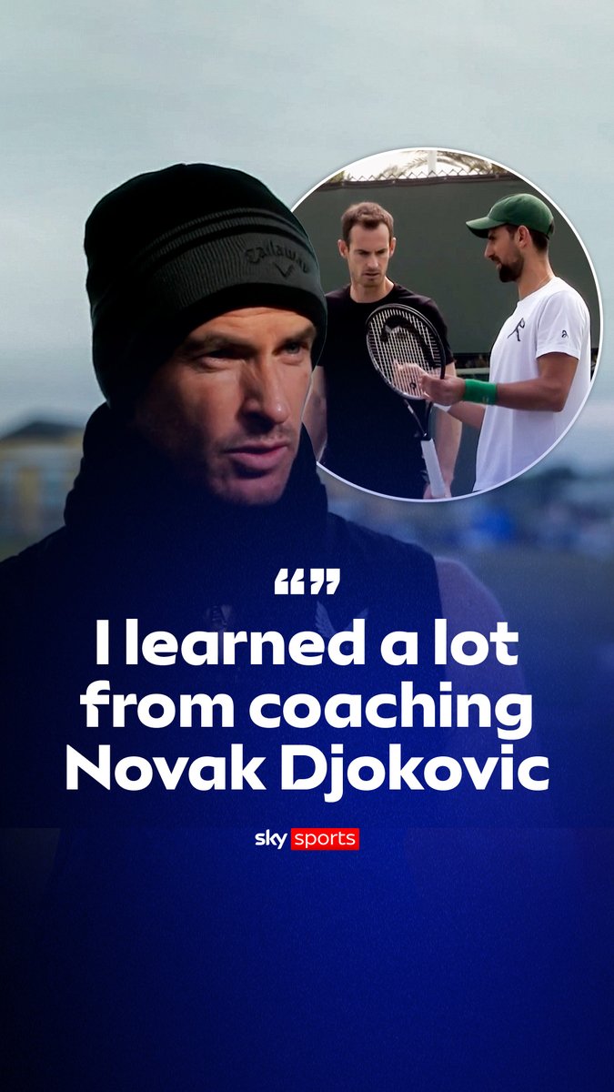 "He probably learnt nothing, but I learned a lot" 🤣 Andy Murray gives an insight into what it was like to coach Novak Djokovic.