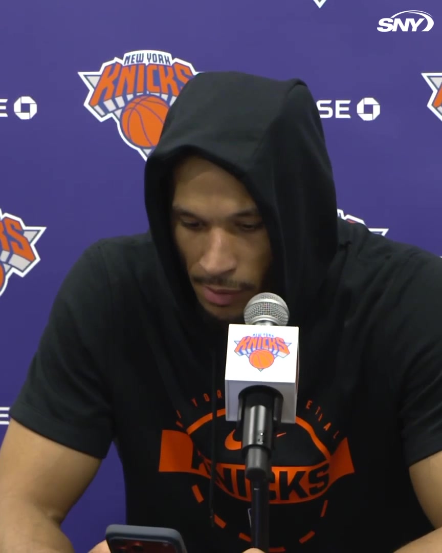 Josh Hart had to put in his Chipotle order for the flight to Atlanta before beginning his availability
