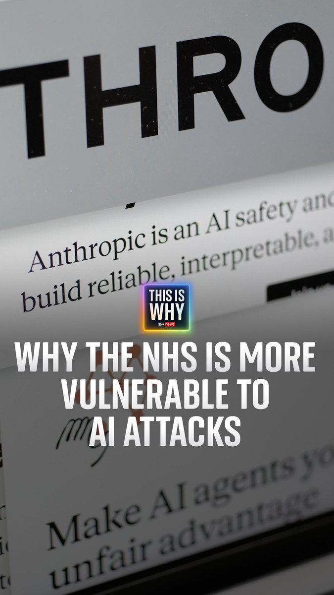 The UK's cybersecurity chief has told Sky News about the dangers posed by ever-evolving artificial intelligence models to national security. On the latest edition of #ThisIsWhy, Rowland Manthorpe tells Niall Paterson why organisations like the NHS could be in danger of attack. 🎧