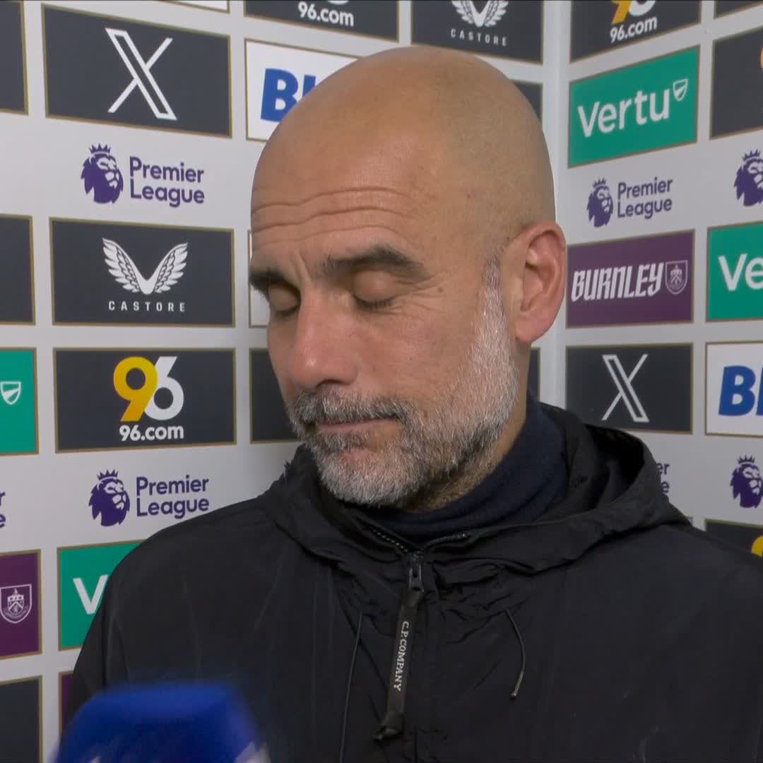 "Arsenal have been better so far" Pep Guardiola speaks ahead of Man City's visit to Burnley 🟣