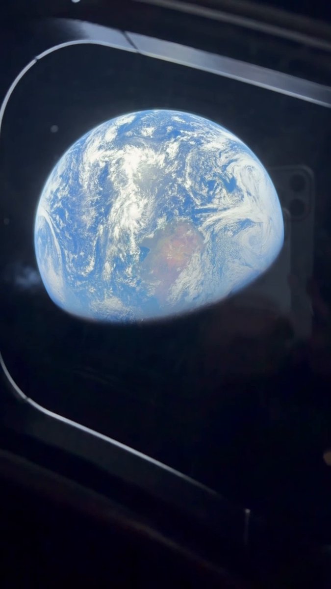 Earthshine. Artemis II astronaut Christina Koch captured this video of Earth outside the windows of the Orion spacecraft during the second flight day of the mission. Orion was roughly 33,800 miles (54,500 km) away from Earth when Christina H Koch took this video.