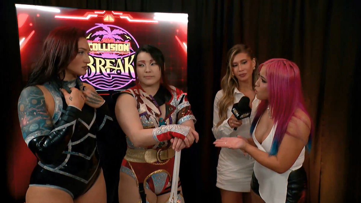 #AEWDynamite LIVE COAST-TO-COAST Early West Coast Start Time 8e/7c/6m/5p, TBS + HBO Max TONIGHT! Mina Shirakawa♡白川未奈 vs HIKARU SHIDA 志田 光 After Stat and Shida scored a win on #AEWCollision, Mina told Statlander that Shida cannot be trusted. Mina + Shida fight, on Dynamite TONIGHT!