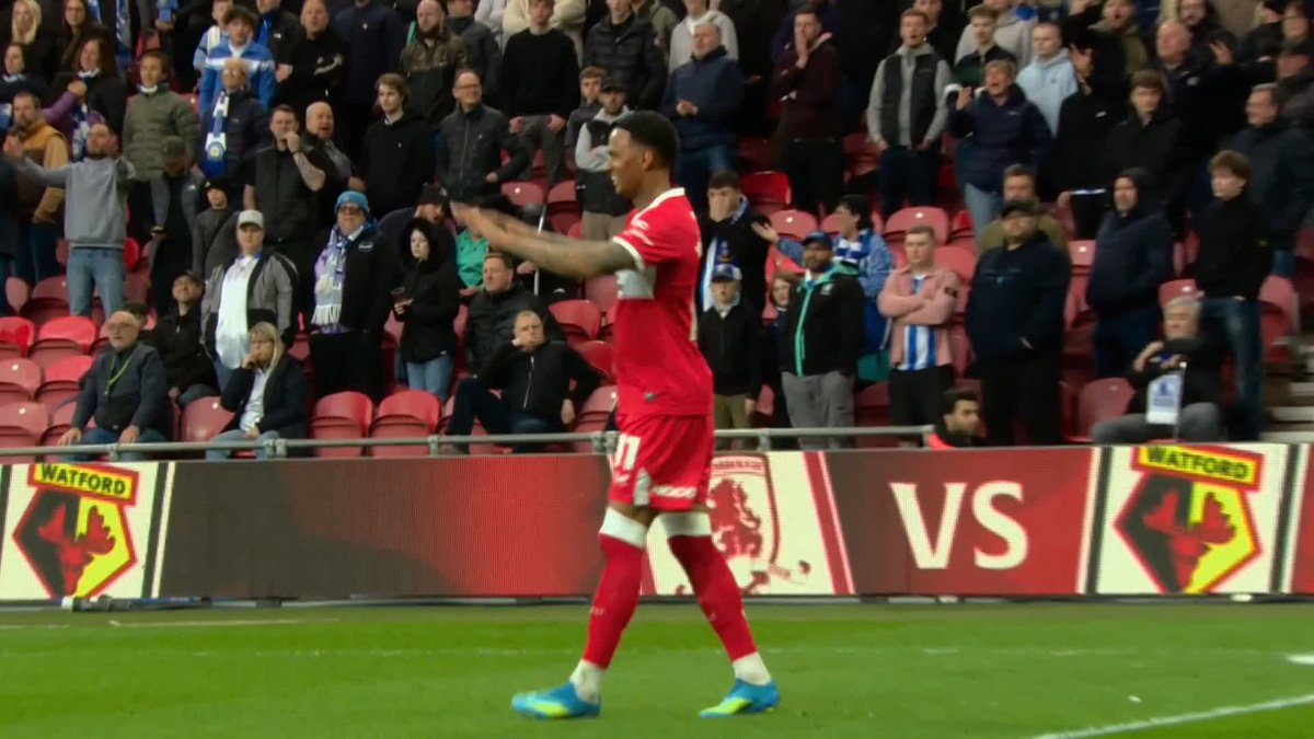 Morgan Whittaker pounces on some sloppy Sheffield Wednesday passing to put Boro in front! 💥