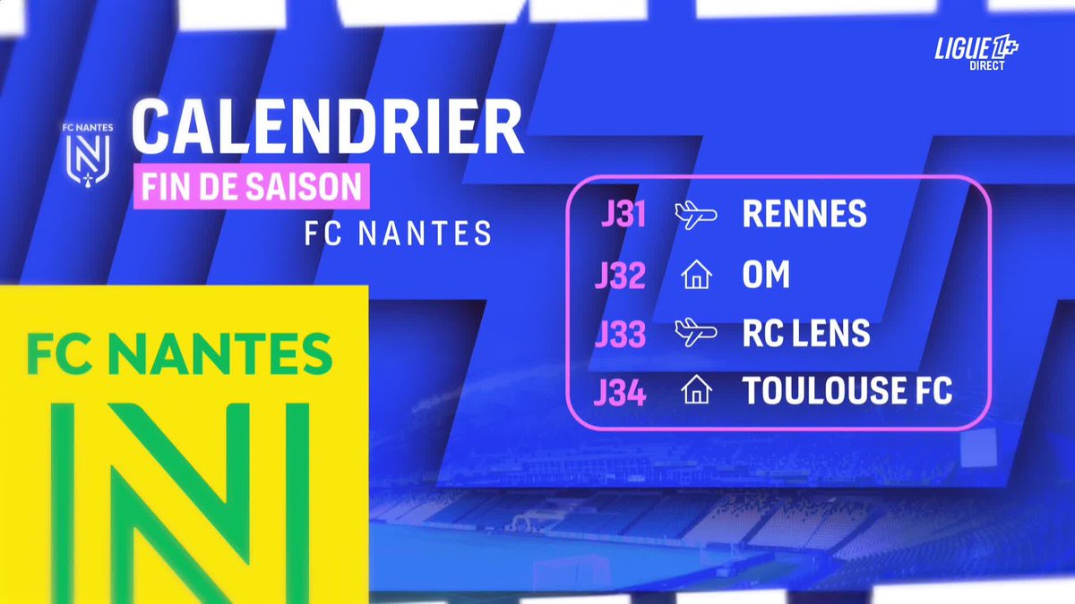 Le calendrier FOU du FC Nantes pour la fin de saison ! 🤯 Selon vous, les Canaris peuvent-ils se maintenir en Ligue 1 McDonald's ? #PSGFCN