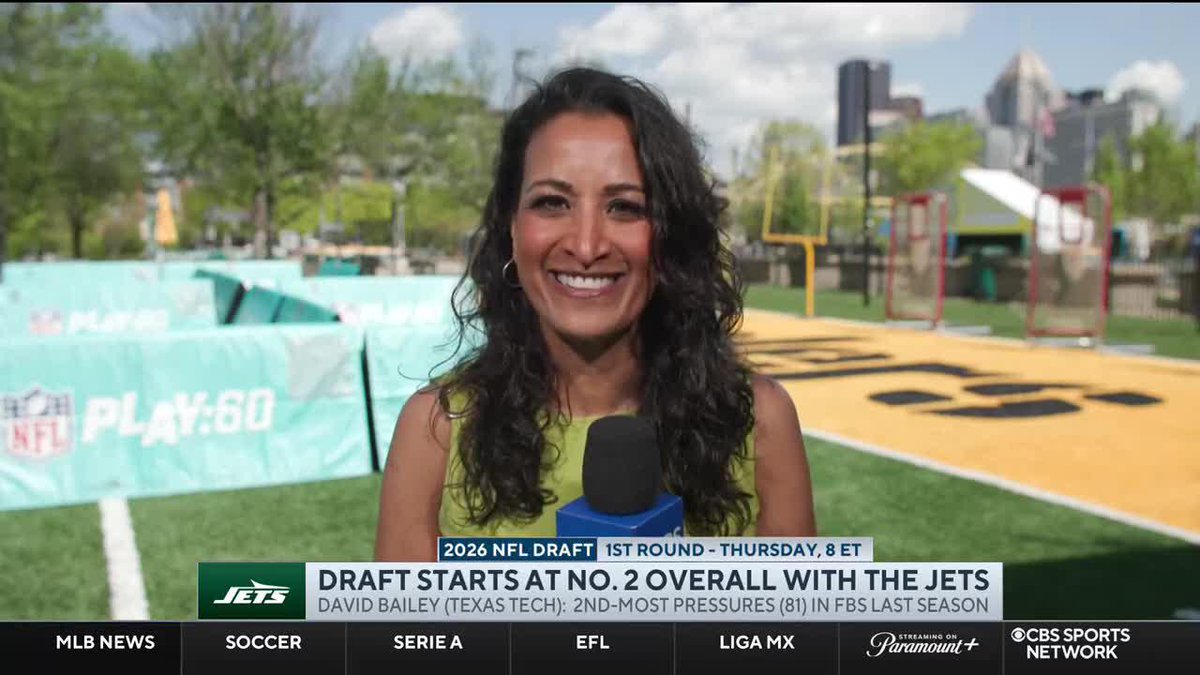 "If you're asking me to guess, I'm gonna guess that it's [Arvell] Reese." Aditi Kinkhabwala with the latest on the Jets draft plan at No. 2.
