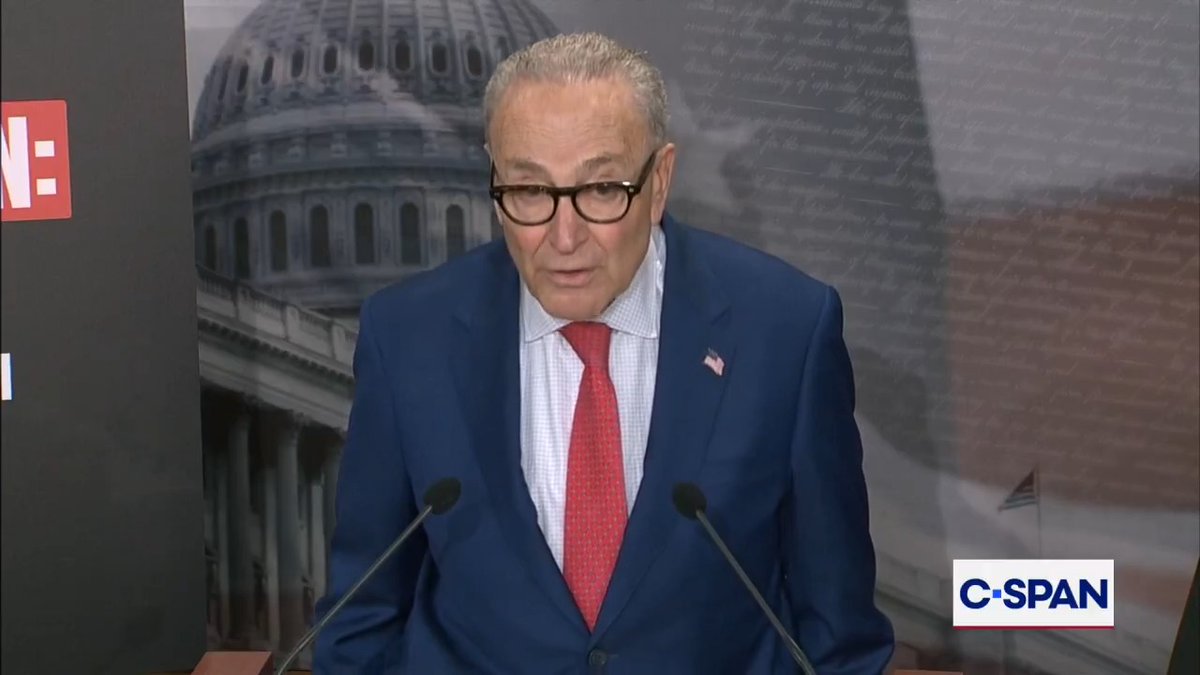 Sen. Schumer: "Republicans are not on the same planet as the American people…Republicans want to give 140 billion dollars to ICE and border patrol."