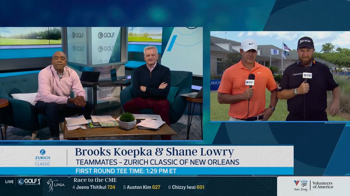 "I'm just looking for FedExCup points." 😂👏 Brooks Koepka and Shane Lowry are ready to dial in for team golf and put the Ryder Cup rivalry aside at the Zurich Classic