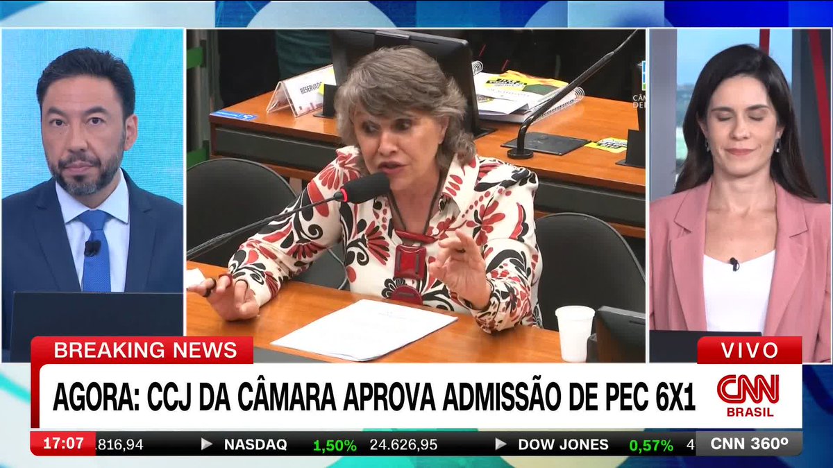 CCJ da Câmara aprova admissão de PEC 6x1; assista #CNN360°