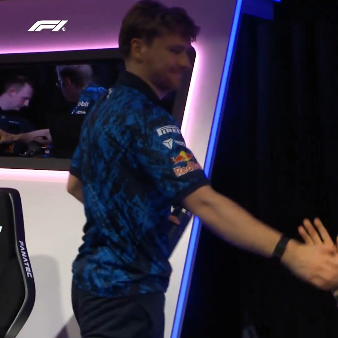 Like clockwork 🫡 The moment Opmeer took the victory becoming the first back-to-back winner of the 2026 F1 Sim Racing World Championship 🤩 #F1 #F1ESports