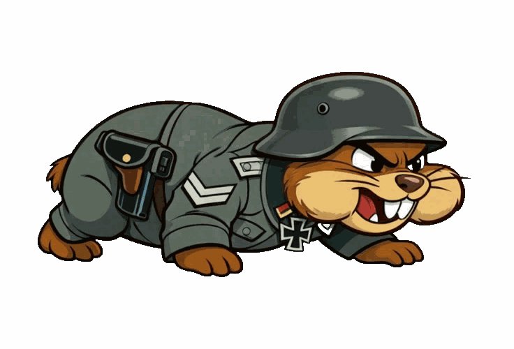 Meet the enemy. Gopher infantry — digging through our victory gardens, chewing through supply lines. The Department of Hound Defense has been warning you. Now you know why we need the boys 🎩🐕 #WienerDefense #indiedev #gamedev #godot #インディーゲーム