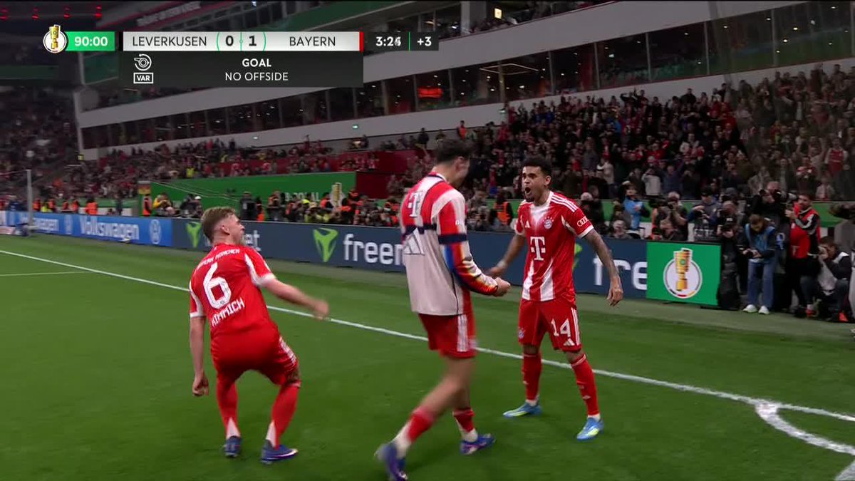 LUIS DIAZ SEALS BAYERN'S SPOT IN THE GERMAN CUP FINAL 🔥