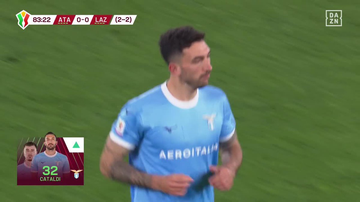😱 | La Lazio pensait avoir décroché son billet pour la finale mais Mario Pašalić est venu jouer les trouble-fêtes. ❌🎟️ #AtalantaLazio Suivez la demi-finale de #CoppaItalia en direct sur DAZN. 📲