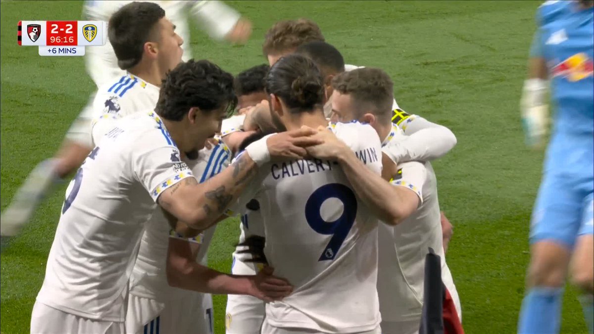 WOW! Sean Longstaff equalises for Leeds in the 97th minute! 🤯