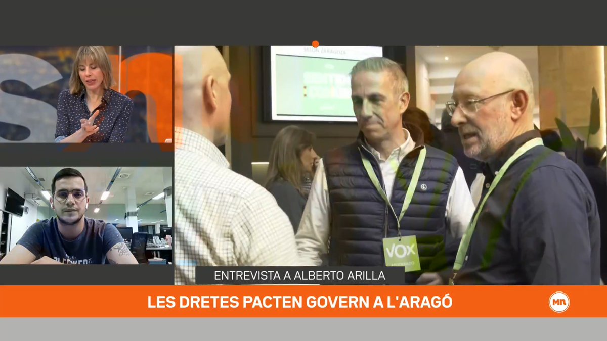 "El català no s'imposa a la Franja, es parla." Alberto Arilla ("El Periódico de Aragón") denuncia que Vox i el PP vulneren la realitat lingüística amb l'acord de govern signat pels dos partits, que contempla suprimir el català #MésNit3Cat