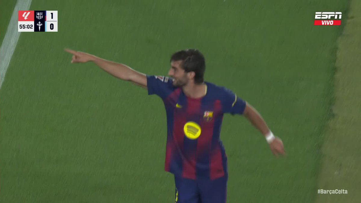 "ROBO" Por el gol que le anularon al Barcelona en el partido ante el Celta de Vigo por LaLiga. Hizo todo lícito Ferran Torres y se lo anulan igual, son unos ladrones hijos de re mil putas.