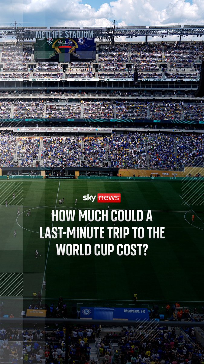 FIFA has released last-minute tickets to the World Cup in the U.S., Canada and Mexico, but dynamic pricing means only some fans will be able to afford the trip. Sky's Rob Harris breaks down the price of a last-minute trip to the World Cup. 🔗