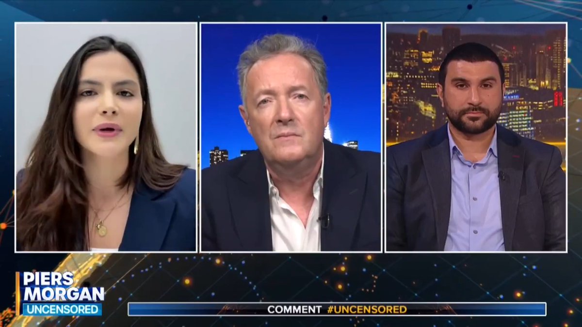 "You are a disgusting, Islamophobic bigot that hates two billion people on this planet because of their religion... Shame on you!" Piers Morgan shuts down Valentina Gomez's claims that her ban from the UK was "unfair". 📺 Piers Morgan | Valentina Gomez