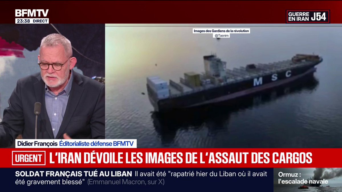 L'Iran dévoile les images de l'assaut des cargos par les Gardiens de la Révolution