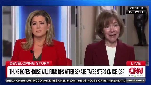 I asked Sen Tina Smith about how Coast Guard families are being affected by the DHS shutdown as some report being out 10s of thousands of dollars in reimbursement expenses for months & skipping meals to make ends meet. They’re getting paid but many are still drowning financially.