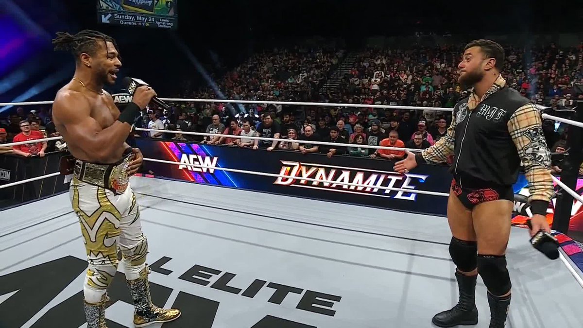 The Jet convinced Maxwell Jacob Friedman™️ into having another match, but Kevin Knight ケビン・ナイト has to put the TNT Championship on the line! Watch #AEWDynamite LIVE COAST-TO-COAST on TBS &amp; HBO Max