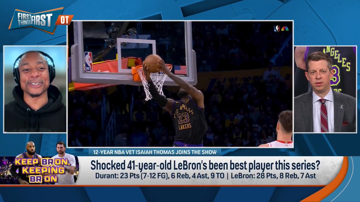 “Everything that we’ve seen with LeBron is just unbelievable…LeBron is capable of doing anything he puts his mind to... He’s probably the smartest player still that plays the game of basketball right now.” Isaiah Thomas says LBJ's dominating the Rockets mentally AND physically: