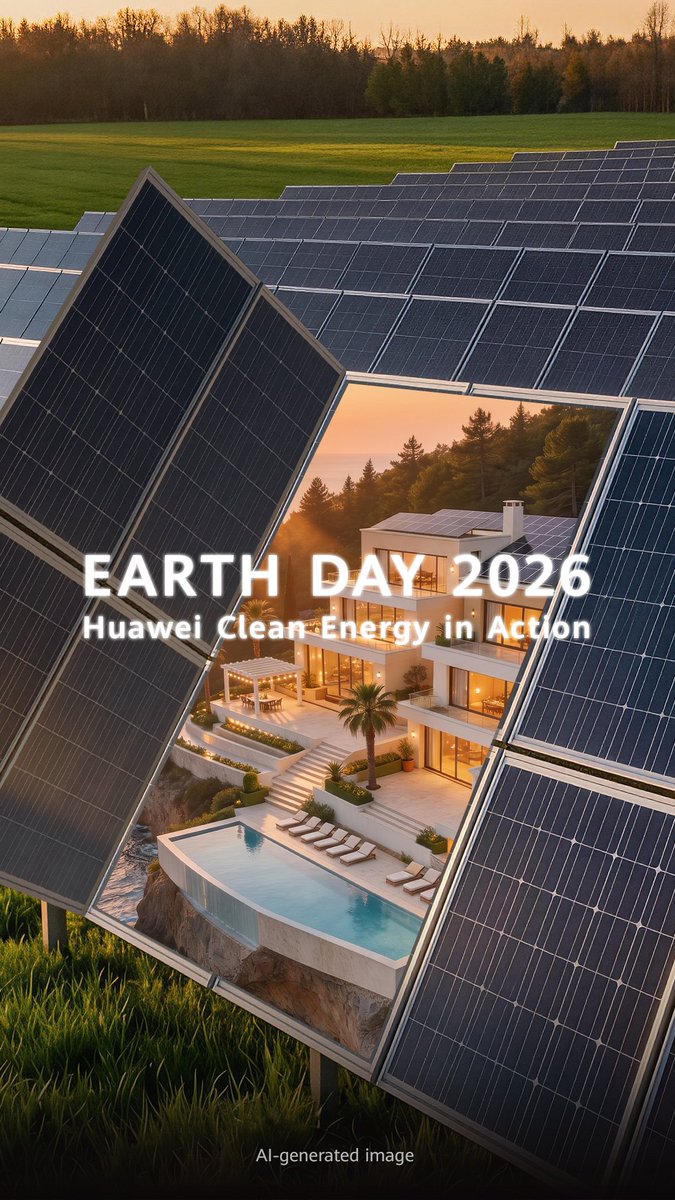 Happy Earth Day 2026! Huawei remains committed to building a more sustainable future by delivering reliable green energy!