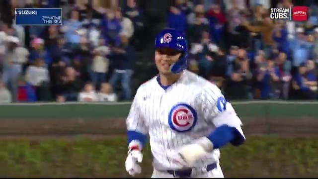 鈴木誠也が2試合連続本塁打💥 本日は4打数2安打1本塁打2打点! カブスはこれで8連勝 【シーズン成績】 打率.279 2本塁打 6打点 OPS.846 出塁率.404 長打率.442 🎥MLB Español #鈴木誠也