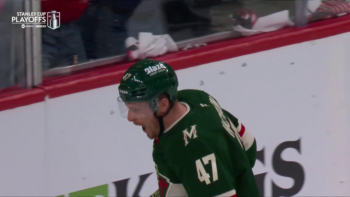 A BIG GOAL FOR A BIG MAN 💪 Michael McCarron gives the x - Minnesota Wild the lead late in the second! #StanleyCup 🇺🇸: @NHL_on_TNT 🇨🇦: Sportsnet &amp; TVA Sports