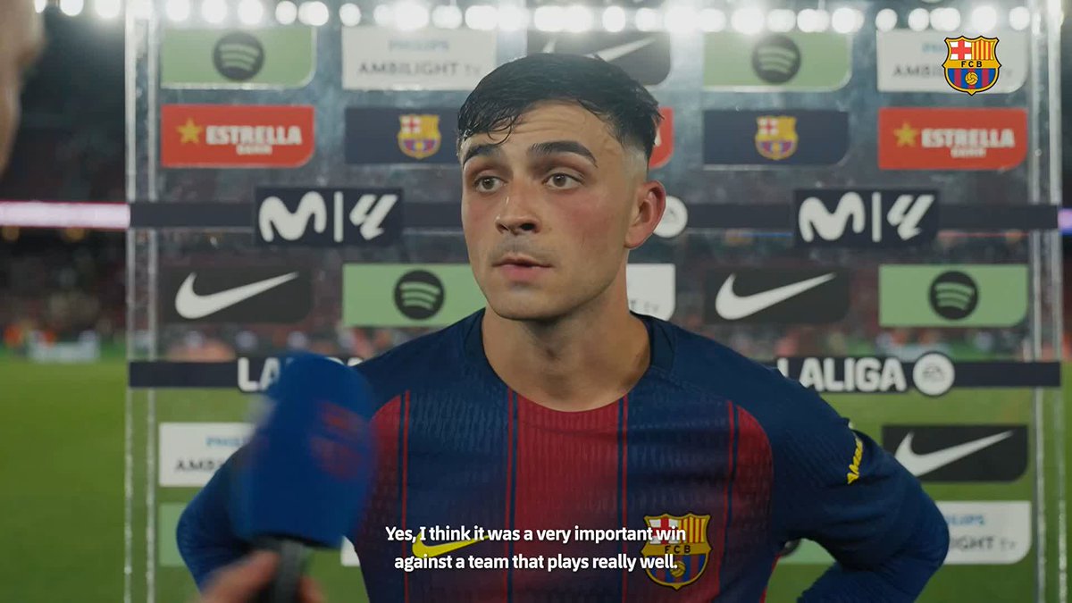 ❝ It was a very important win. ❞ ─ Pedri ❝ We know that we have to win every match at home. ❞ ─ Joan Garcia