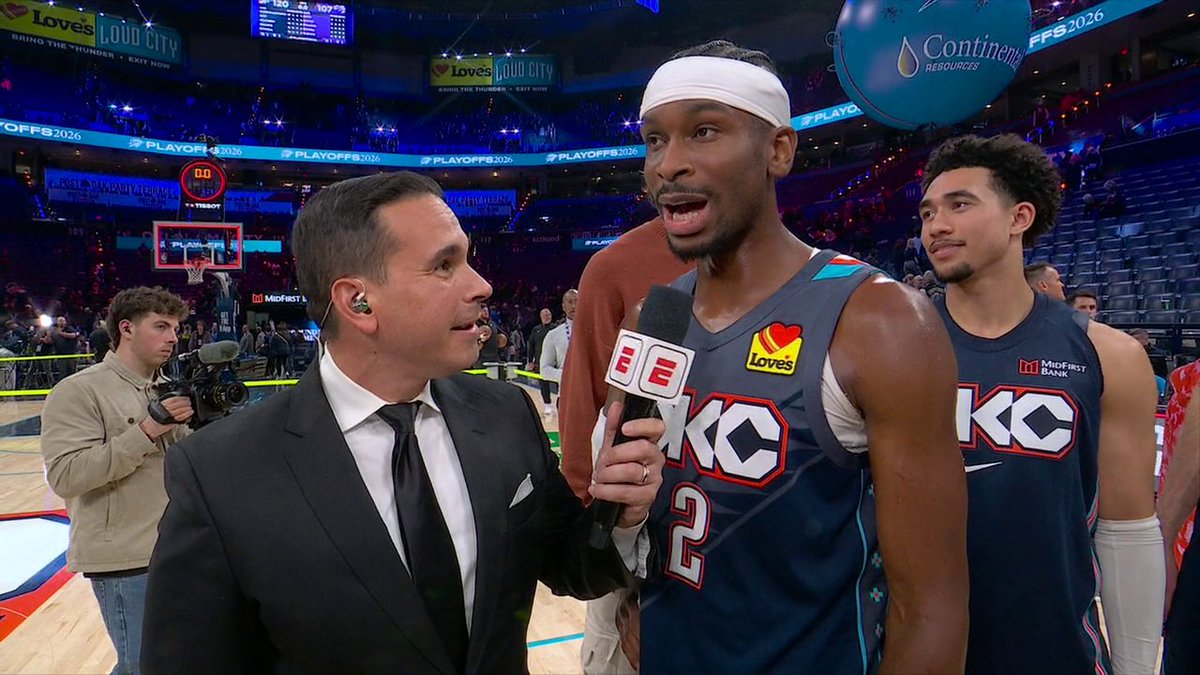 "When you got Lu and Dillon on the same basketball floor, it's gonna be chippy. So prepare for a little bit more of that." SGA kept it real with Jorge Sedano 😂