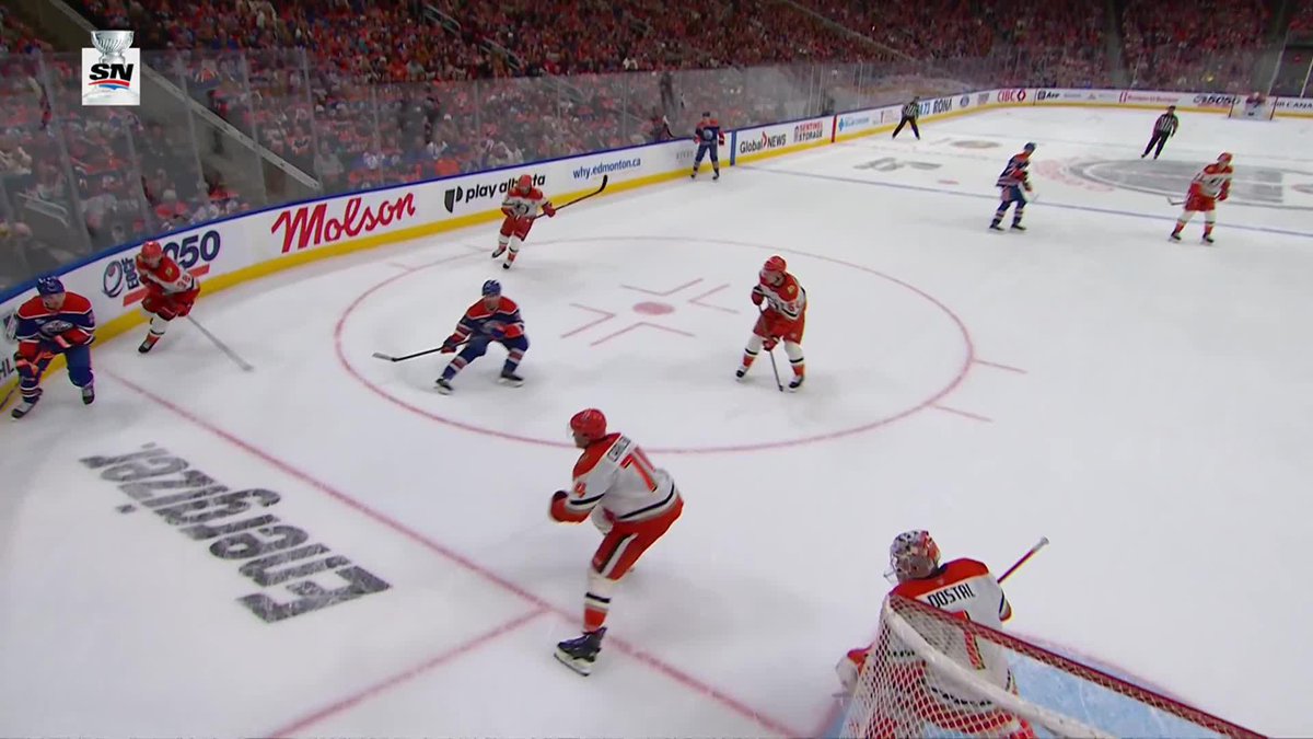 JOSH SAMANSKI IN HIS PLAYOFF DEBUT 🤯🇩🇪 #LetsGoOilers