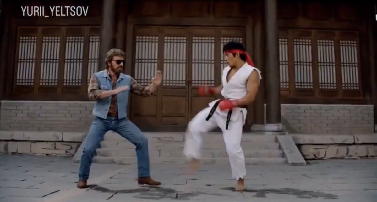 Chuck Norris vs Street Fighter… and a wild Joe Higashi Credit: Yurii Yeltsov