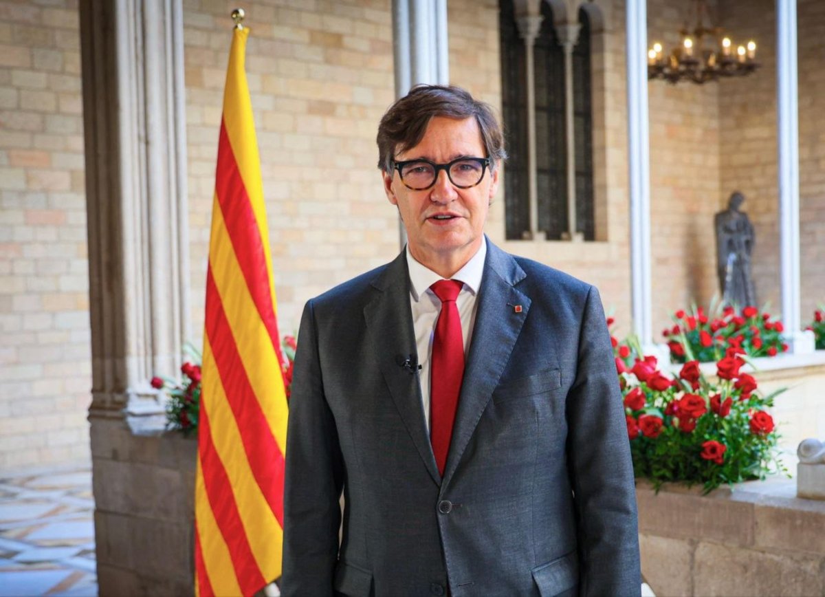 El president Illa, en el missatge institucional de Sant Jordi 2026: "El català ens necessita a tots i a totes. Cada nou catalanoparlant és una nova esperança, és l'èxit col·lectiu del país" #SantJordi3Cat