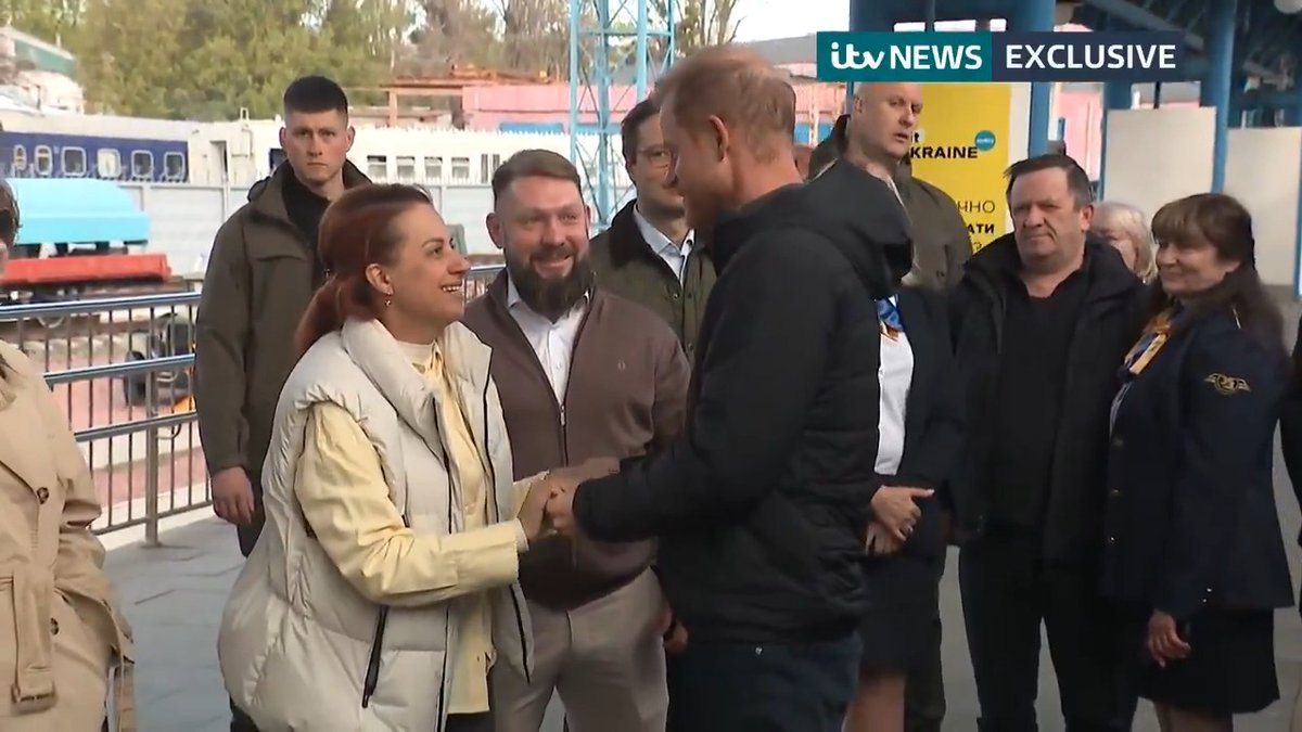 Exclusive: Watch as Prince Harry arrives for a surprise visit in Ukraine. ITV News' Royal Editor Chris Ship joined the Duke of Sussex as he arrived in Kyiv this morning.