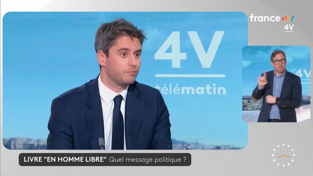 🗣️ "La dissolution est une décision qui m'a été cachée. (...) Je n'avais pas de relation personnelle avec E. Macron avant que je ne rejoigne le gouvernement." 🔴 Les révélations de Gabriel Attal, Président du groupe Ensemble pour la République à l’Assemblée nationale, sur sa relation avec le président de la République. #Les4V