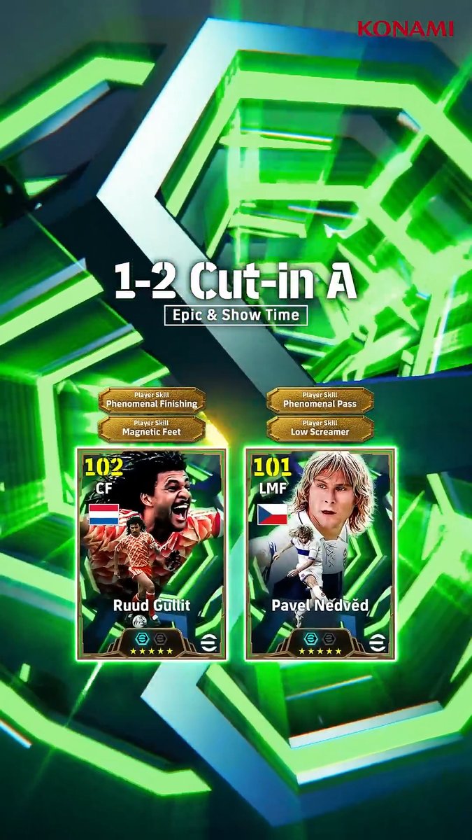 Epic : 1-2 Cut-in A Trailer ✂️📽️ 🇳🇱 Ruud Gullit 🇨🇿 Pavel Nedvěd #eFootball2026 | #eFHUB