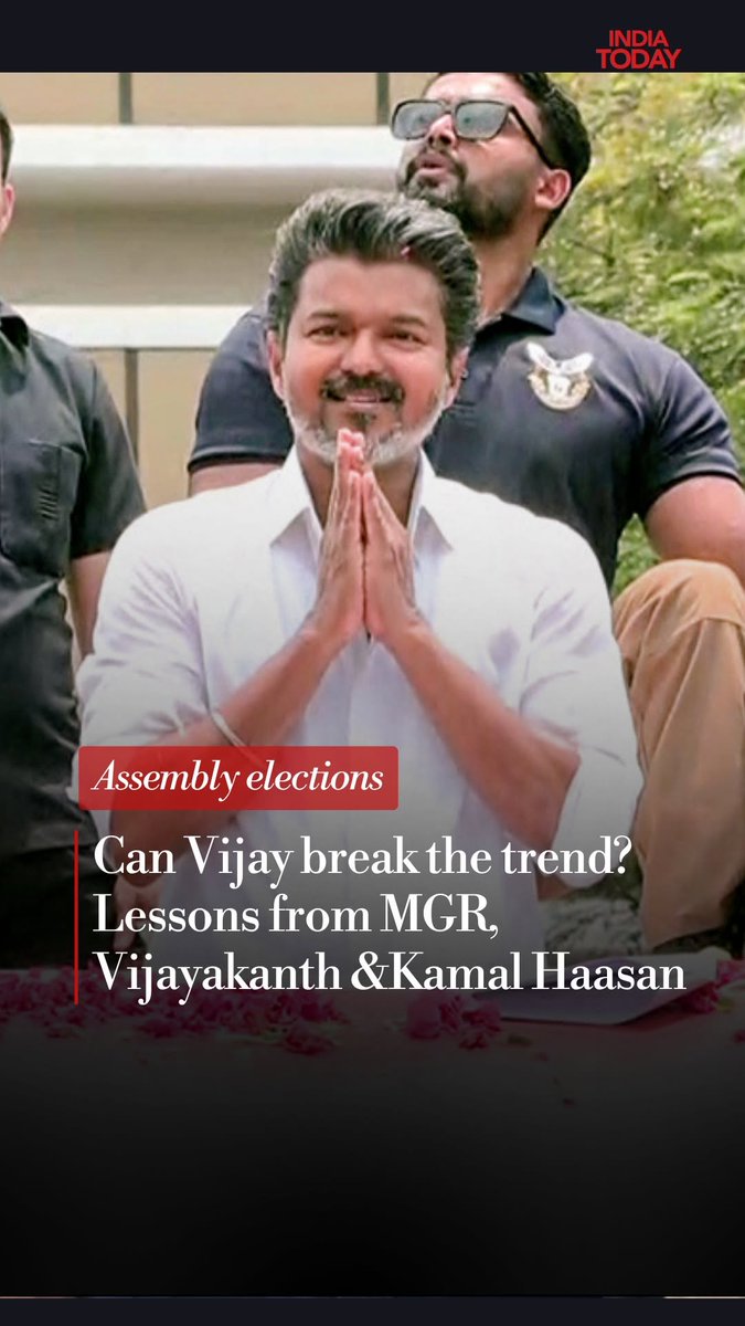 From the massive electoral success of MGR in 1977 to the mixed fortunes of Vijayakanth and the struggles of Kamal Haasan, Tamil Nadu has seen a fascinating intersection of cinema and politics. As Vijay enters the political arena, past trends highlight that while star power can create momentum, sustaining political success requires strategy, organization, and long-term connect with voters. #TamilNaduPolitics #MGR #Vijay #KamalHaasan #Vijayakanth #Kollywood #Elections2026 #ElectionsOnIndiaToday Akshita Nandagopal