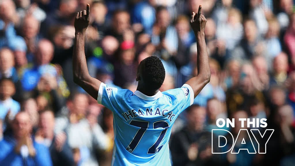 #OnThisDay: #ManCity 4-0 Stoke [2016] ⚽️ [35'] Fernando Reges ⚽️ [43' P] Sergio Kun Aguero ⚽️ [64', 74'] Kelechi Iheanacho Iheanacho