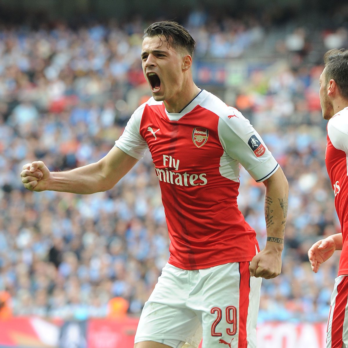 On this day in 2017: Arsenal came from behind to beat Manchester City 2-1 after extra-time at Wembley to book their place in a record 20th FA Cup final. ✅🏆 🔵 Agüero (62’) 🔴 Monreal (71’) 🔴 Alexis (101’)