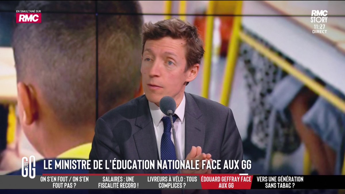 🚨 "On a besoin que nos ados commencent à 9h plutôt qu'à 8h", assure le ministre de l'Éducation Édouard Geffray. #GGRMC