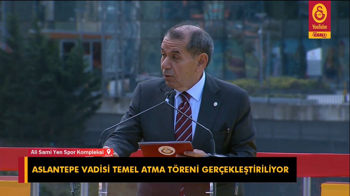 Dursun Özbek: "Aslantepe Vadisi, uzun yıllardır hayalini kurduğum Galatasaray vizyonunun gerçeğe dönüşmesidir. Biz bu temeli birlikteliğimizle, yarattığımız sevgi iklimiyle, Galatasaray'ın gücüyle büyütmeye devam edeceğiz."