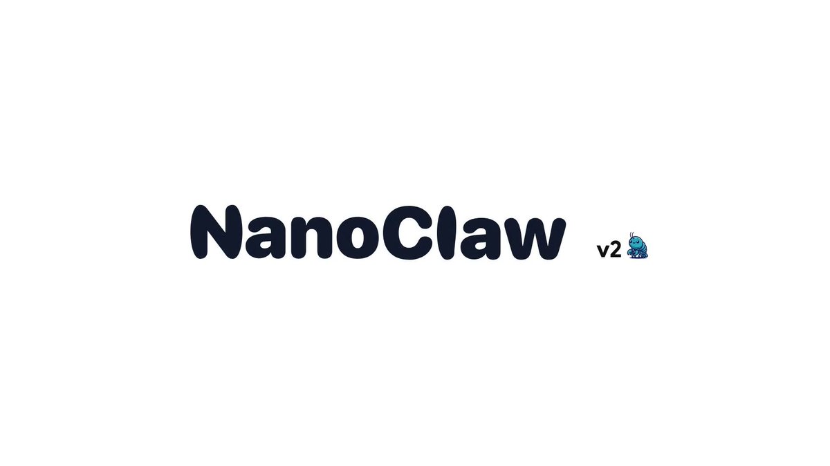 ✨ Announcing NanoClaw v2, in partnership with Vercel. We completely rebuilt how NanoClaw agents communicate with the outside world. v2 brings agent-to-agent communication, human-in-the-loop-approvals, support for 15 messaging platforms, and more. A thread on what's new: