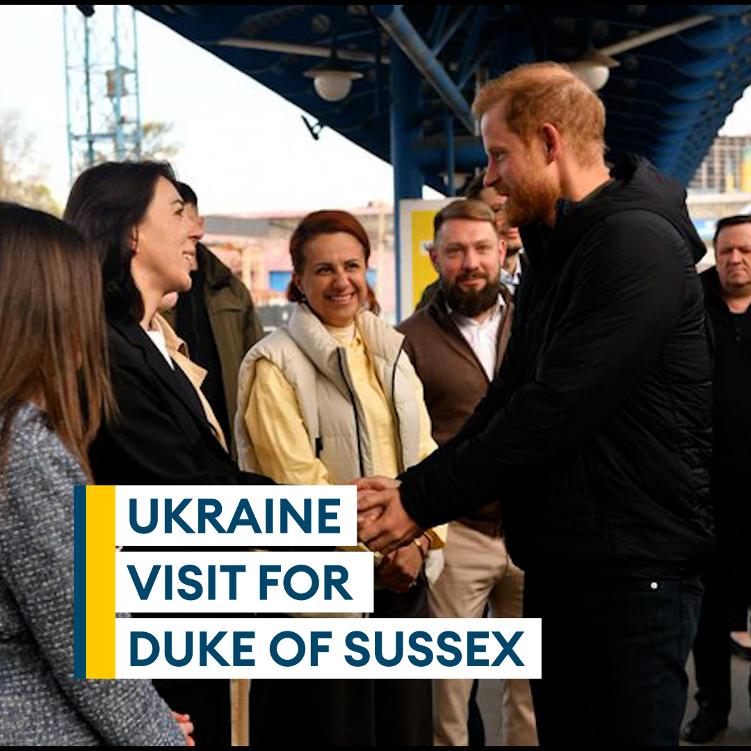 Prince Harry has landed in Ukraine 🇺🇦 The Duke will address figures at the Kyiv Security Forum, including delegates and international leaders ⬇️