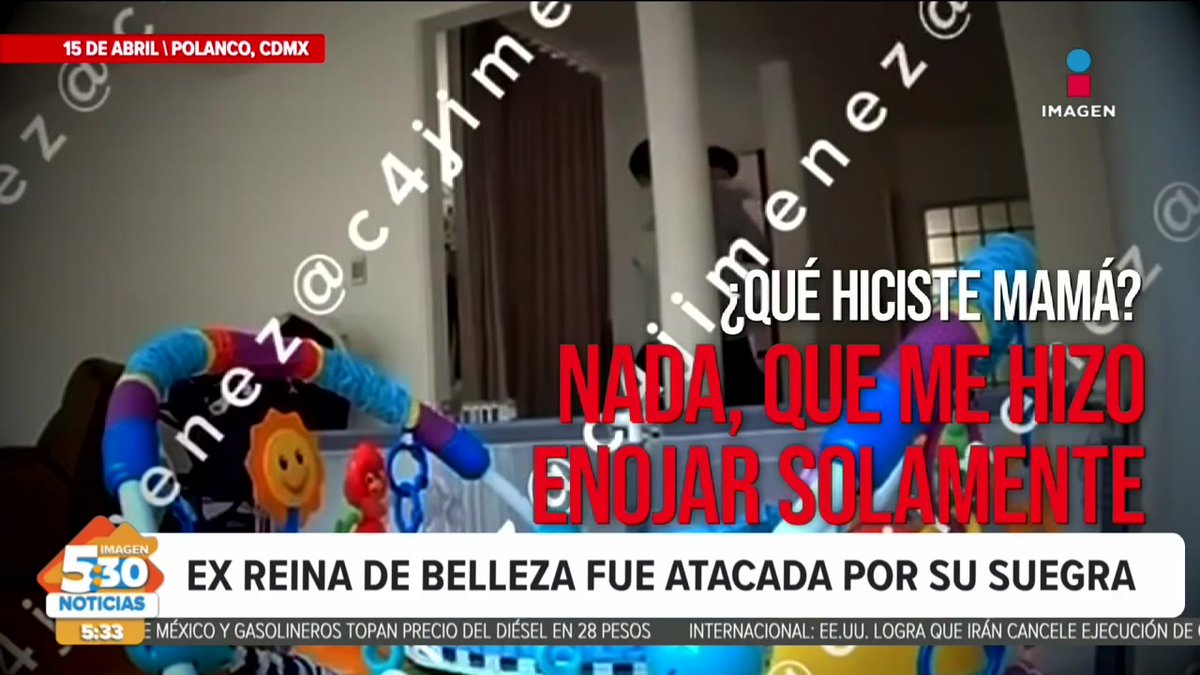 Estos fueron los últimos momentos con vida de #CarolinaFlores, de 27 años, exreina de belleza de Baja California, un arma accionada en al menos siete ocasiones por su suegra marcaría su muerte. #NoticiasImagen #ImagenNoticias530 con MARLENE 🦋, Nuria GiL y Brisseida Moya