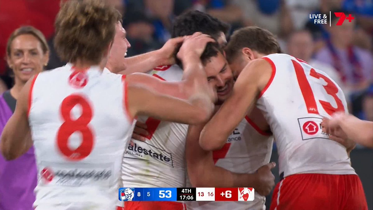 Welcome to the AFL, Billy Cootee! 🥰 #AFLDogsSwans